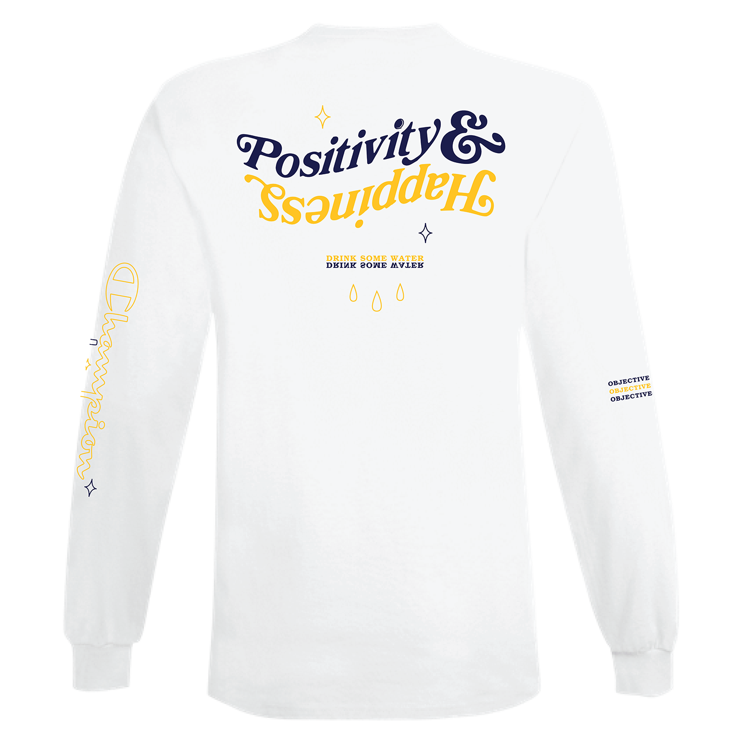 PREORDER NoisyButters - Champion Long Sleeve Tee [White]