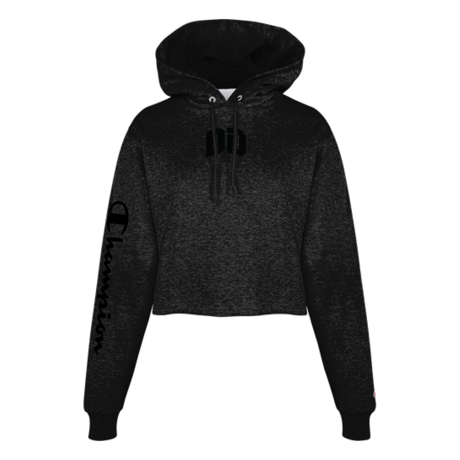 PREORDER DreInDallas - Champion Crop Pullover Hoodie [Black]