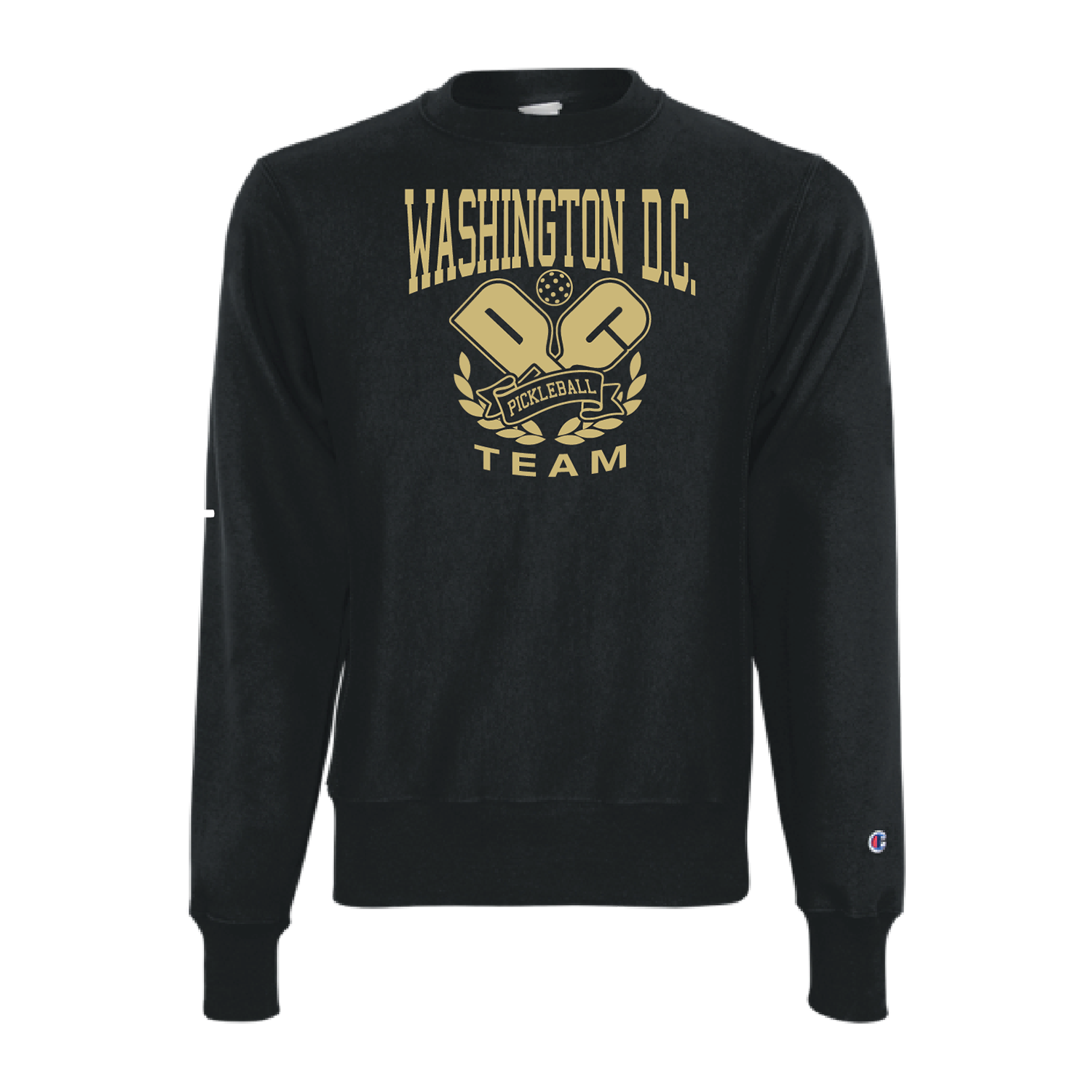 DC Pickleball - Champion Crewneck - Gold [Black]