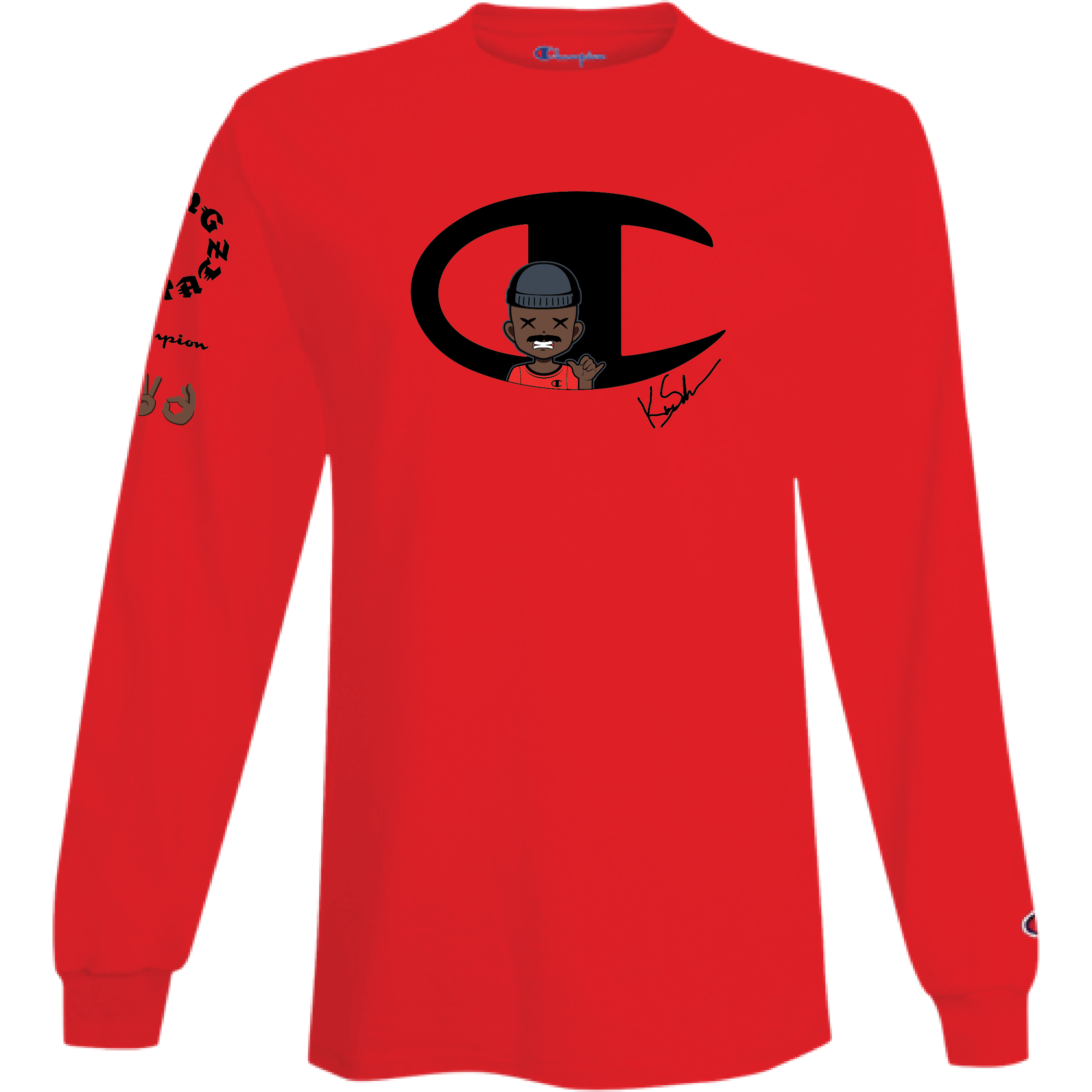 PREORDER KingSchratz - Champion Long Sleeve Tee [SCARLET]