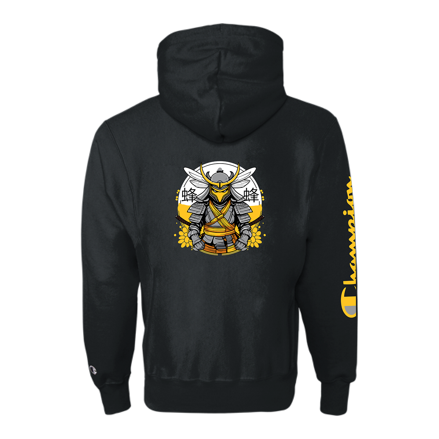 Savinthebees - Embroidered Samurai Pullover Hoodie [Black]