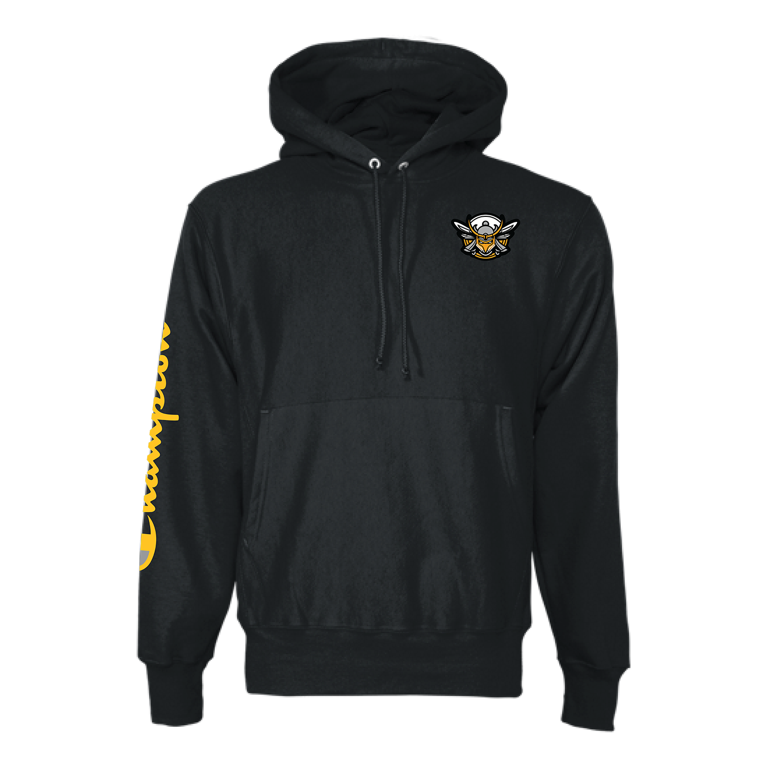 Savinthebees - Embroidered Samurai Pullover Hoodie [Black]